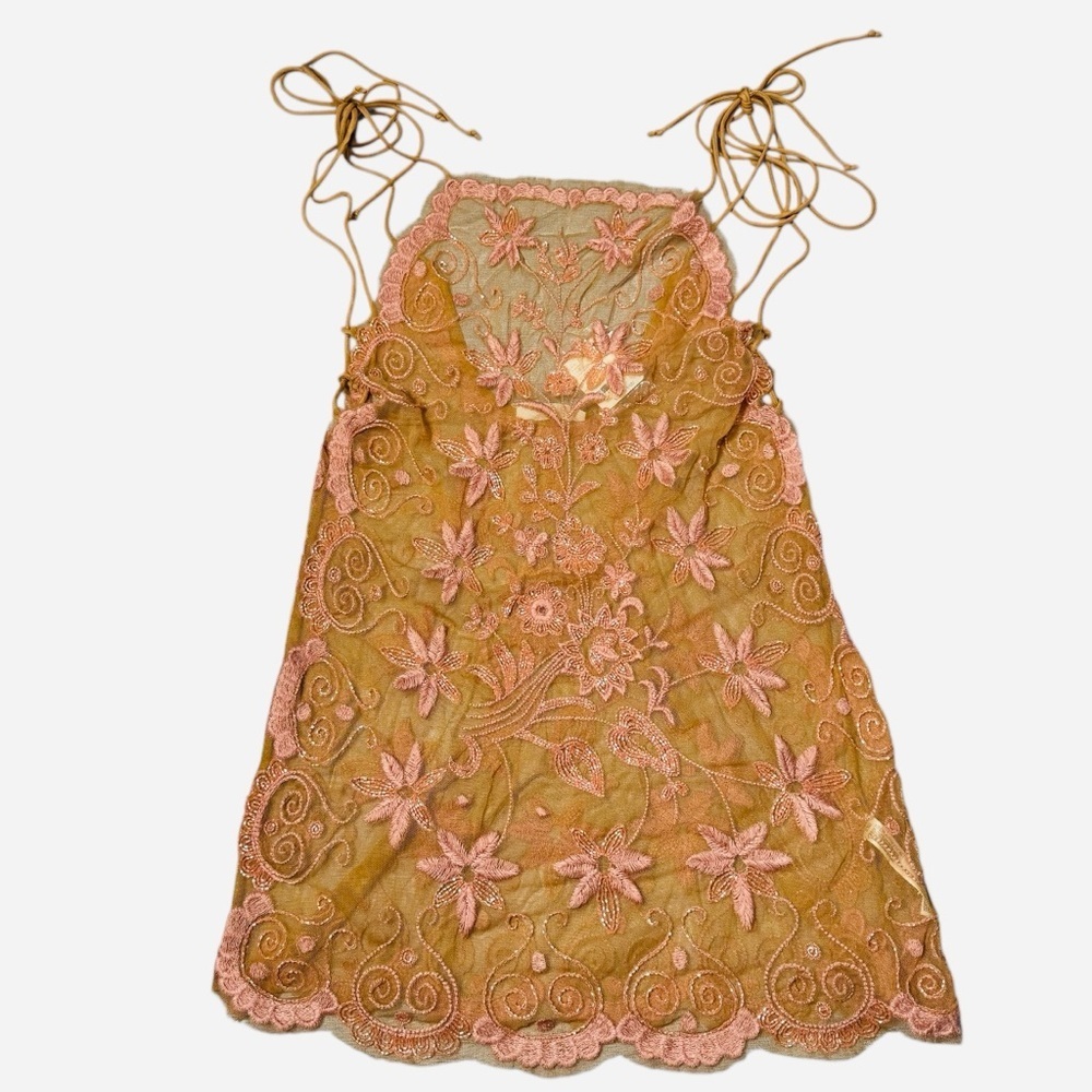 NWT New $168 Free People Bali Sugar Coated Sunbaked Combo Slip Size S - Picture 6 of 13
